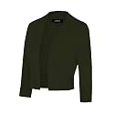 MINTLIMIT Women Shrug Bolero Open Front 3/4 Sleeve Cropped Cardigan Sweater