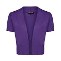 MINTLIMIT Women Shrug Bolero Open Front 3/4 Sleeve Cropped Cardigan Sweater