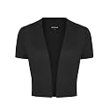 MINTLIMIT Women Shrug Bolero Open Front 3/4 Sleeve Cropped Cardigan Sweater