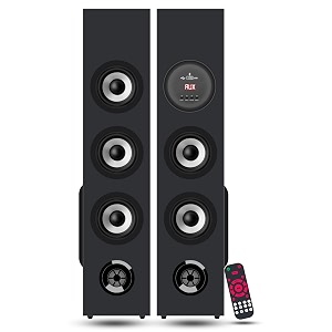 monster 90w bluetooth 50 twins home dj tower auxfmusb with remote supportable 24 inch height amp 525 inch double subwoofer monster