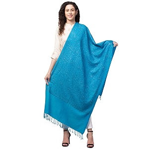 mintt tweedle women39s pure wool kashmiri embroidery stoleshawlwrap for winters 28 x 80 - inches