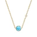 MINUTIAE Blue Stone amp Austrian Cubic Zirconia