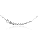 MINUTIAE Pendant Necklace with Round Cut Solitaire Austrian Cubic Zirconia Diamond for Women and Girls with Extendable Chain Brass Alloy Fashion Jewelry