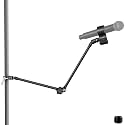 Mippko Microphone Stand Holder,21.5" Long Flexible Adjustable Magic Arm Super Crab Clamp Mic Clip 3/8"-16 to 5/8"-27 Adapter Mount,Compatible with Shure/Fifine /AT2020 /Pyle/Blue Snowball/Razer