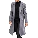 MIPPO Men39s Casual Trench Coat Slim Fit
