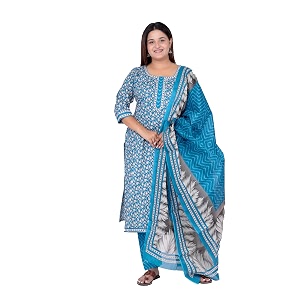 Miraan Cotton Printed Readymade Salwar Suit For