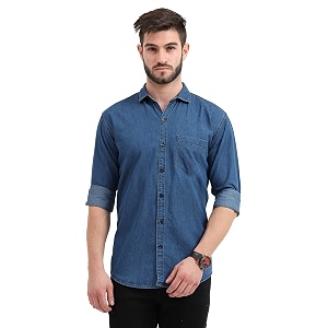 Miraan Mens Cotton Regular Fit Casual Denim