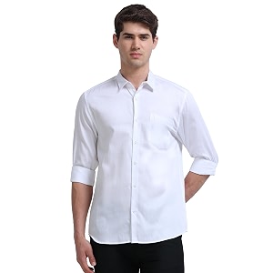 Miraan Mens Satin Long Sleeve Casual Shirt