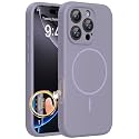 Miracase Magnetic for iPhone 16 Pro Case, Silicone, Lavender Gray