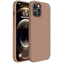 Miracase Silicone for iPhone 12 Pro Max Case, Chocolate