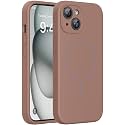 Miracase Silicone & Magnetic for iPhone 15 Case, Chocolate
