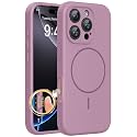Miracase Magnetic for iPhone 16 Pro Case, Silicone, Blackcurrant