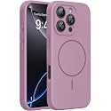 Miracase Silicone &amp; Magnetic for iPhone 16 Pro Max Case, Blackcurrant