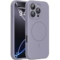 Miracase Silicone &amp; Magnetic for iPhone 16 Pro Max Case, Lavender Gray