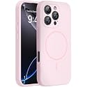 Miracase Silicone & Magnetic for iPhone 16 Pro Max Case, Sand Pink