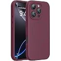 Miracase Silicone &amp; Magnetic for iPhone 16 Pro Max Case, Wine Red