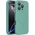 Miracase Silicone &amp; Magnetic for iPhone 16 Pro Max Case, Midnight Green