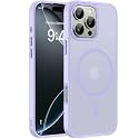 Miracase for iPhone 16 Pro Matte Series Case, Magnetic, Light Purple