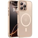 Miracase for iPhone 16 Pro Matte Series Case, Magnetic, Desert Gold