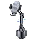 Miracase [Latest Upgraded Universal Cup Phone Holder for Car, [Rotatable &amp; Adjustable] Long Neck Car Cup Holder Phone Mount Compatible with iPhone, Samsung, Google &amp; More Smartphones