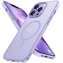 miracase Magnetic for iPhone 12/12 Pro Case (Compatible with MagSafe) Military-Grade Protection, Anti-Fingerprint Translucent Matte Phone Cover for iPhone 12/12 Pro Case 6.1 inch, Light Purple