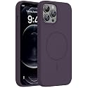Miracase Silicone &amp; Magnetic for iPhone 12 Pro Max Case, Dark Purple