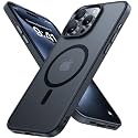 Miracase Magnetic for iPhone 15 Pro Case [Compatible with MagSafe] Military-Grade Protection, Anti-Fingerprint, Translucent Matte Slim Phone Case for iPhone 15 Pro 6.1" - Black