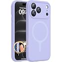 Miracase Magnetic for iPhone 18 Pro Case, Silicone, Light Purple