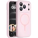 Miracase Magnetic for iPhone 18 Pro Case, Silicone, Sand Pink