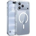 Miracase Magnetic for iPhone 18 Pro Case 6.3", Translucent Matte, Clear