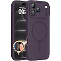 Miracase Magnetic for iPhone 18 Pro Case, Silicone, Dark Purple