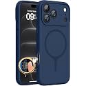 Miracase Magnetic for iPhone 18 Pro Case, Silicone, Dark Blue