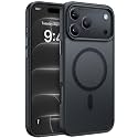 Miracase Magnetic for iPhone 18 Pro Case 6.3", Translucent Matte, Black