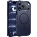 Miracase Magnetic for iPhone 18 Pro Case 6.3", Translucent Matte, Dark Blue