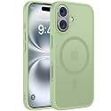 Miracase Magnetic Series for iPhone 16 Case [Compatible with MagSafe] Military-Grade Protection, Anti-Fingerprint, Slim Phone Case for iPhone 16 6.1 inch - Matcha Green