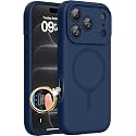 Miracase Silicone &amp; Magnetic for iPhone 18 Pro Max Case, Dark Blue