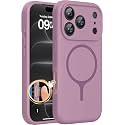 Miracase Silicone & Magnetic for iPhone 18 Pro Max Case, Blackcurrant