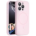 Miracase Magnetic for iPhone 16 Pro Case, Silicone, Sand Pink