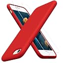 Miracase Silicone for iPhone SE 2022/SE 2020/7/8 Case,Red