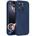 Miracase Silicone &amp; Magnetic for iPhone 16 Pro Max Case, Dark Blue