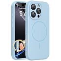 Miracase Magnetic for iPhone 16 Pro Case, Silicone, Clove Purple