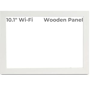 miracle digital wooden panel for 10134 wi-fi digital photo frame  elegant white wooden frame for digital display  stylish durable home dcor design - wooden white