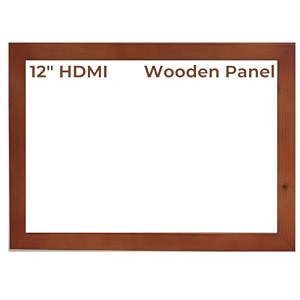 miracle digital wooden panel for 1234 inch digital photo frame  elegant dark wooden frame for digital display  stylish durable home dcor design - wooden dark
