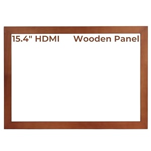 miracle digital wooden panel for 15434 inch digital photo frame  elegant dark wooden frame for digital display  stylish durable home dcor design - wooden dark