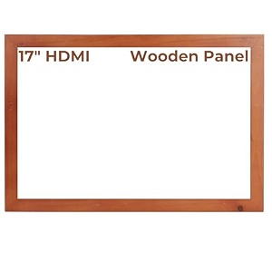 miracle digital wooden panel for 1734 inch digital photo frame  elegant dark wooden frame for digital display  stylish durable home dcor design - wooden dark