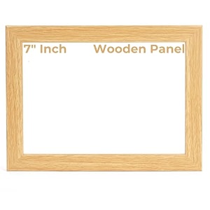 miracle digital wooden panel for 734 inch digital photo frame  elegant and durable wooden frame for your digital display - beige