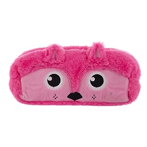 mirada whimsical plush fox pencil case  cute soft plush zipper pouch for school amp travel ideal birthday amp christmas gift for kids