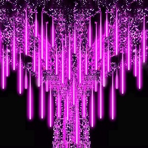 miradh rain drop lights led meteor shower lights 118 inch 8 tubes 24 leds falling lights diwali lights for decoration for home lights for home decoration pink