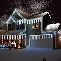 MIRADH Rain Drop Lights, LED Meteor Lights 12 Inch 8 Tubes 24 LEDs, White-Color Multi Color, 5 Watts, Perfect for Diwali, Christmas, Weddings &amp; Parties