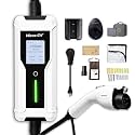 Portable Charger Level 1-2 – 40 Amp (9.6kW) Electric Car Charger with J1772 and Tesla NACS Adapter, 25Ft, 240V NEMA 14-50 Plug, IP65 Waterproof, Fast Home Charging Station with Wall Mount